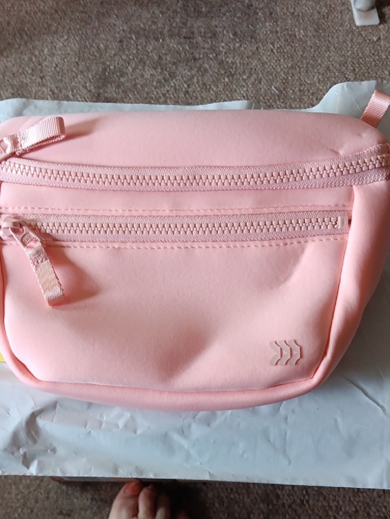 all in motion Handbags - all in motion Pink Crossbody Bag with Dual Zippers